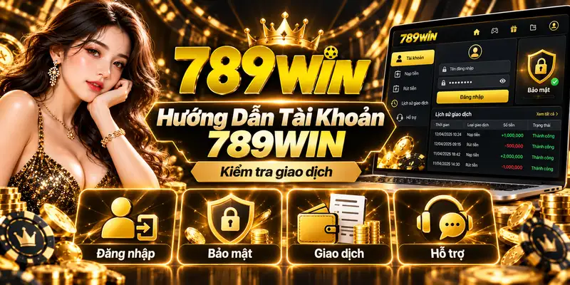 Hướng dẫn tài khoản và kiểm tra giao dịch 789WIN